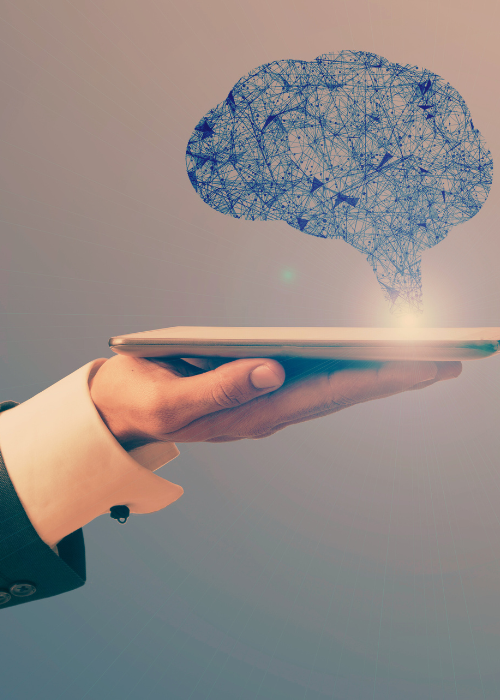 Interface de chat com inteligência artificial ajudando usuário